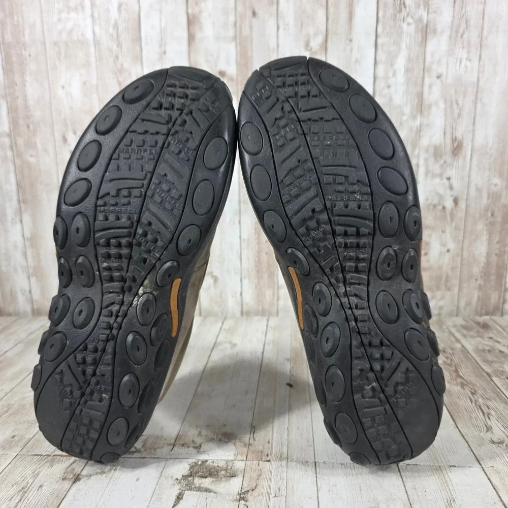 Merrell Jungle Moc Gunsmoke Brown Suede Slip On Hiking‎ Shoes Mens 9.5 J60788